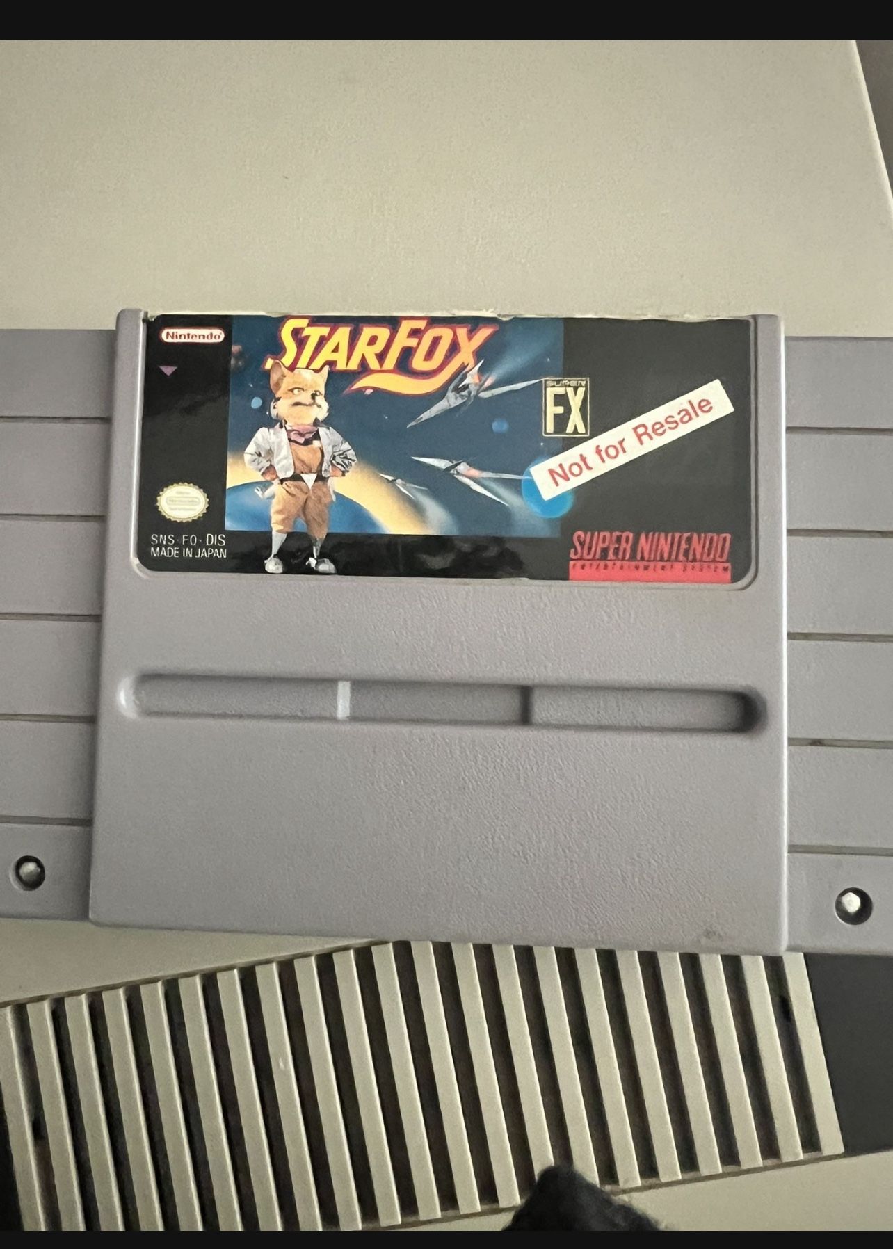 Snes Starfox Not For Resale Kiosk
