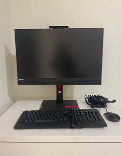 Lenovo ThinkCentre 24" Monitor + Keyboard & Mouse – Like New