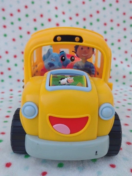 Blue's Clues & You! Sing-Along School Bus with Josh and Blue Figures,