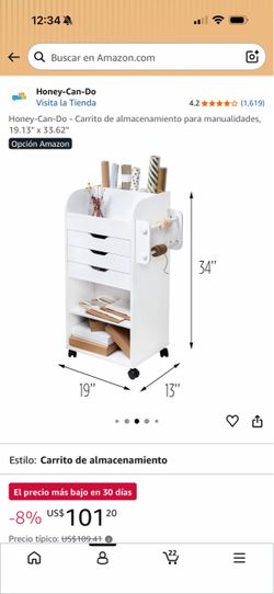 Carrito de almacenamiento para manualidades