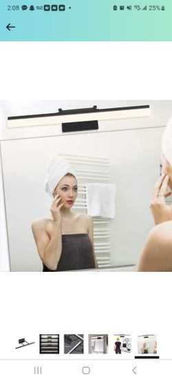 Bathroom Light, Brand New, Mat Black Works Great