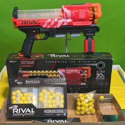Nerf Rival Artemis XVII-3000 Bundle – Blaster with Battle Cases & Extra Rounds!