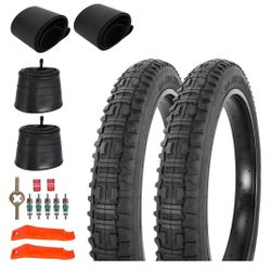 New Heavy Duty 26x4 E-Bike Fat Tires High-Performance Wear-Resistant 20/26X4.0 Fat Tire and Tube Sets for 26 Inch E-Bike Mountain Snow Bike Tire - 2Pk