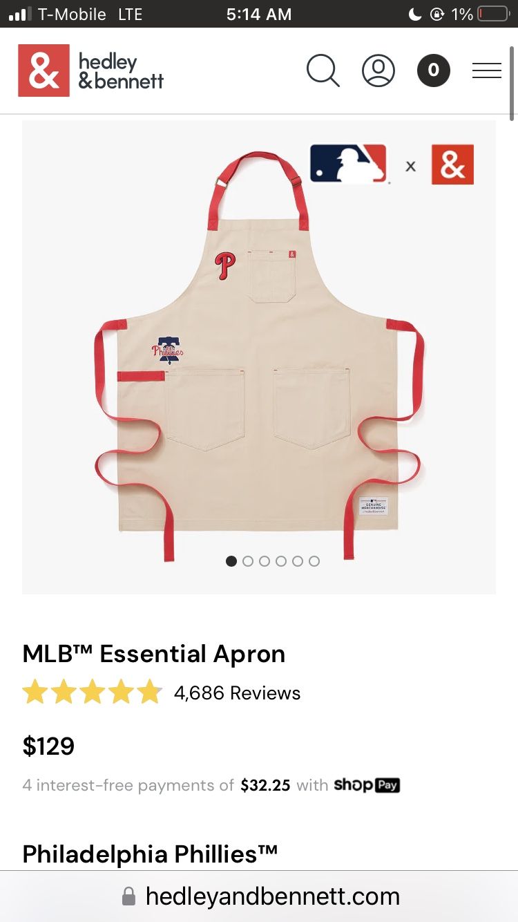Hedley & Bennett Philadelphia Phillies Apron