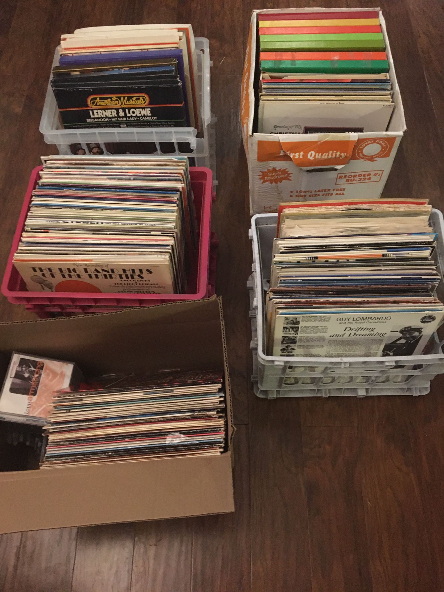 Used vinyl records - various artists