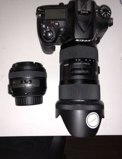 Nikon D7200 (very clean), Nikkor 50mm f1.4G, Sigma Art 18-35 f1.8