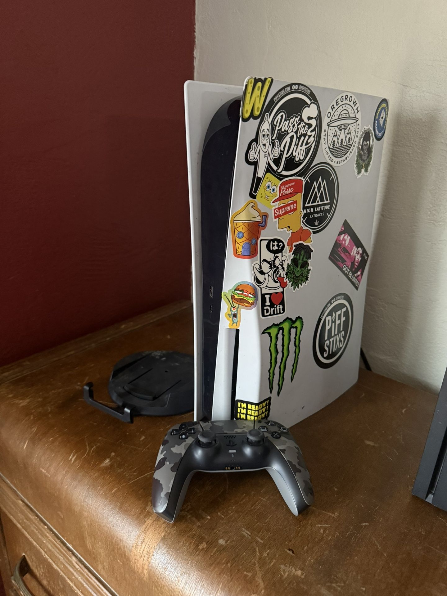 PS5 Console, Stand, And Controller