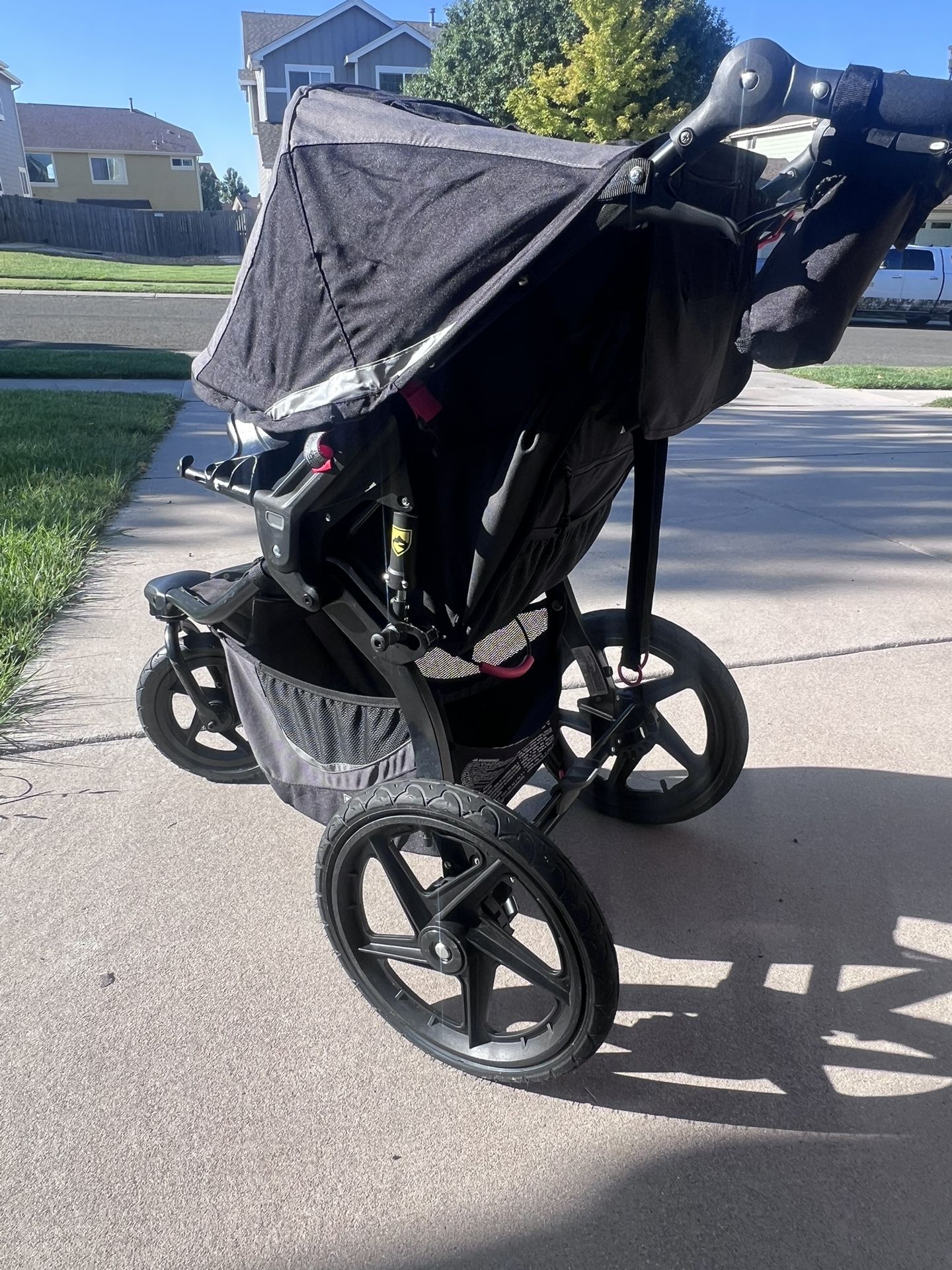 Bob Gear Jogging Stroller, Graphite Black AND handlebar Console