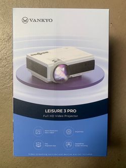 HD Video Projector + Projector Screen (BRAND NEW)