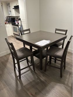 Counter height dining table set