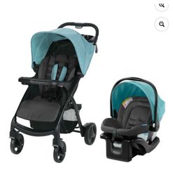 SPECIAL PRICING!!! $165: Graco Verb Travel System, Merrick, Blue