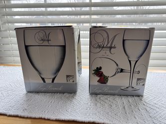 NEW IN BOX — 8 Luigi Bormioli Michelangelo Wine Glasses