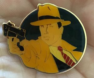 Dick Tracy Movie Warren Beatty Enamel Pin 1990