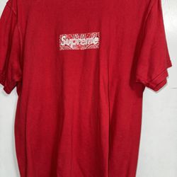 Rare Plaid Red Suprme T Shirt
