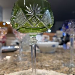 Crystal Val St Lambert Roemer Hock Glass