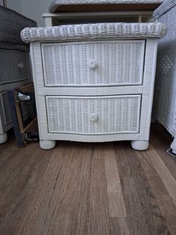 2 Wicker Nightstands