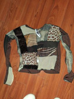 Vintage RHI DANCEY mesh patchwork top. Excellent condition , never worn
