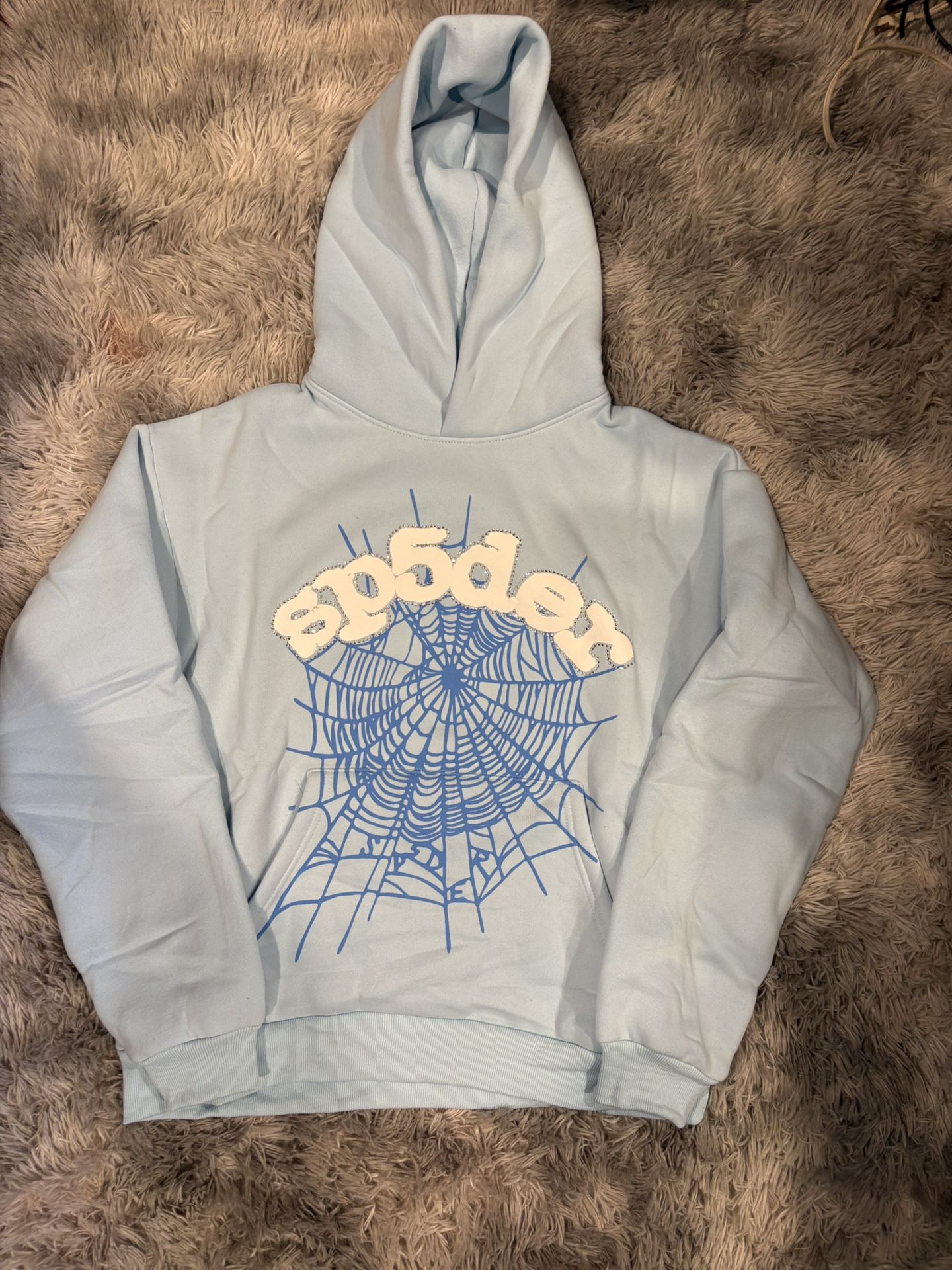 Sky Blue Sp5der Hoodie