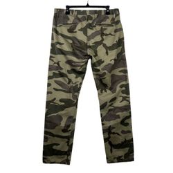 Dockers Pants Mens Khaki Camo Alpha Slim Train Casual Military Straight SZ 34