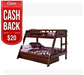 New Cherry wood Bunkbed! Bunkbeds here On Sale