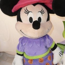 DANCING, MUSICAL Disney Minnie Mouse Halloween plush