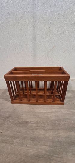 Vintage Goodwood teak magazine rack