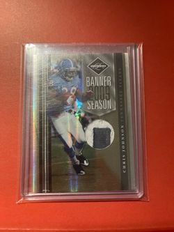 2010 Panini Limited NAMEPLATE  “o” Game Used Chris Johnson Prime Patch Relic