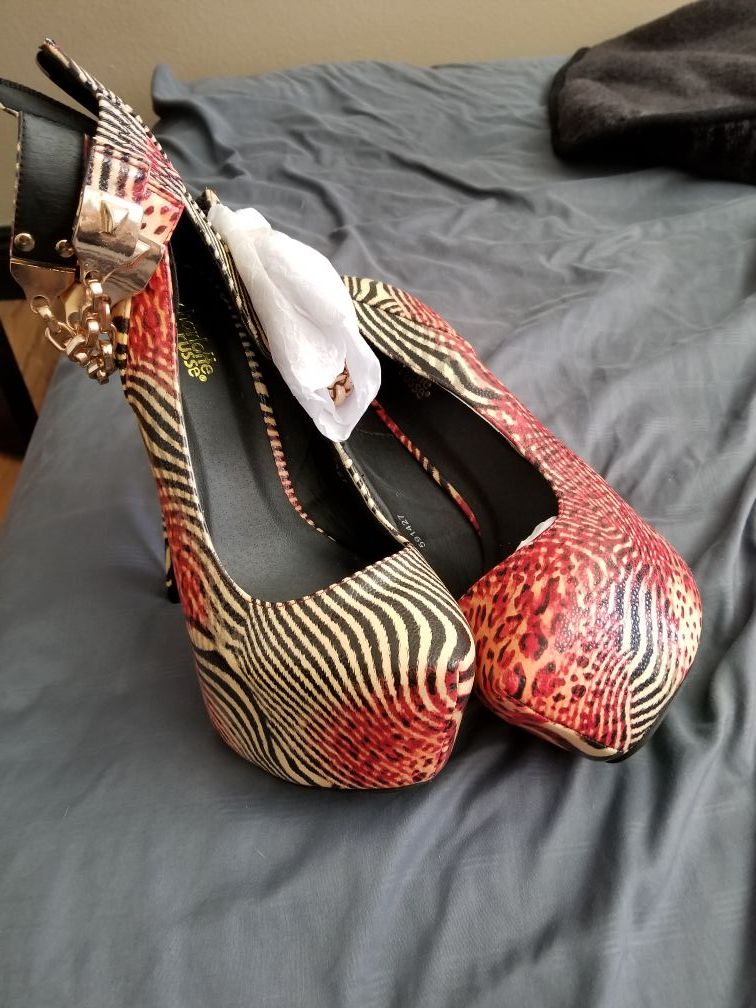 Brand New Charlotte Russe Savage Heels Sz. 9