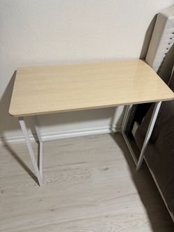 Foldable Desk with Roller Chair & Desk Light