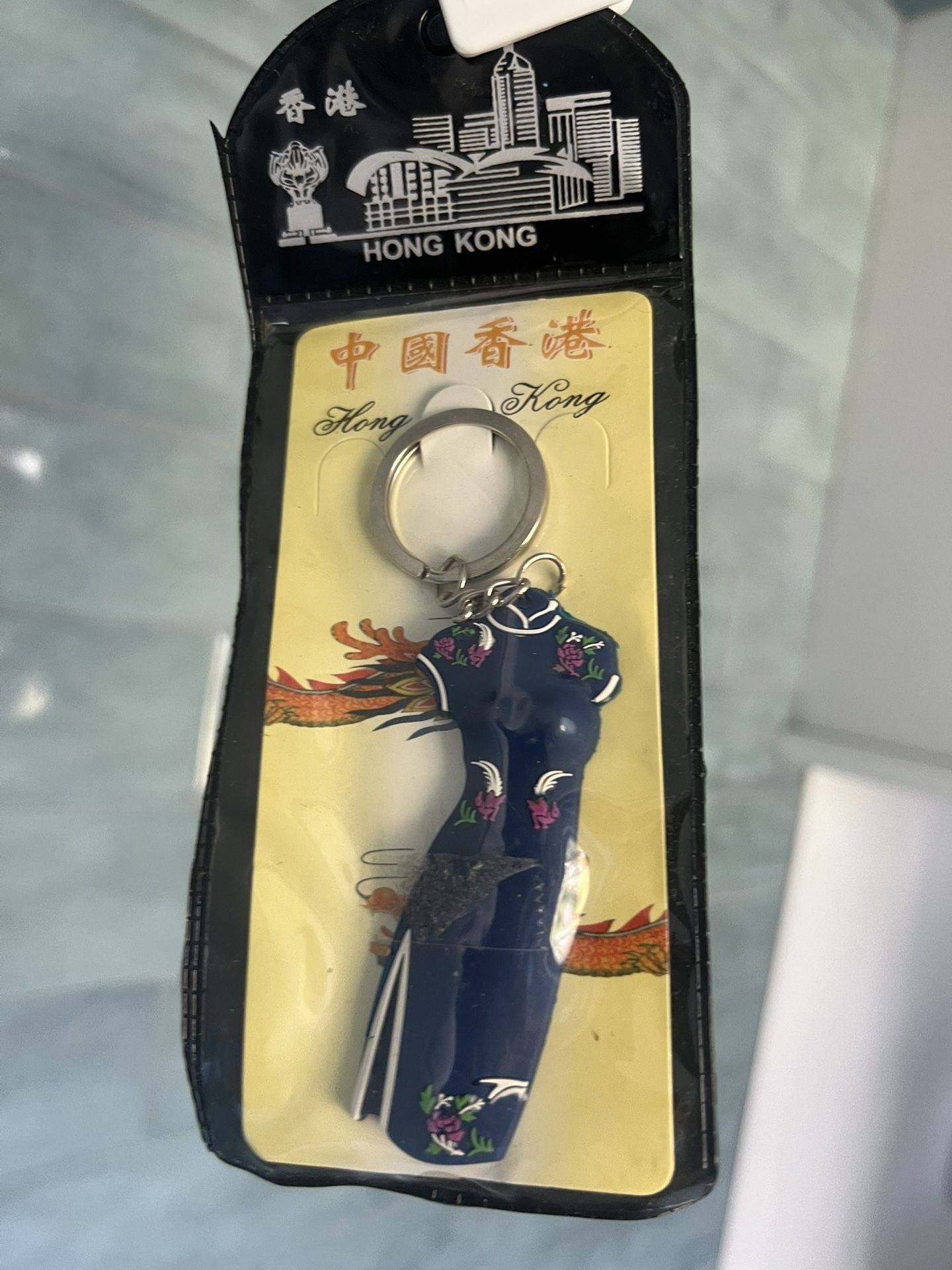 New Keychain of Traditional Chinese Dress from Hong Kong