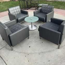 Steelcase Leather Sofas 