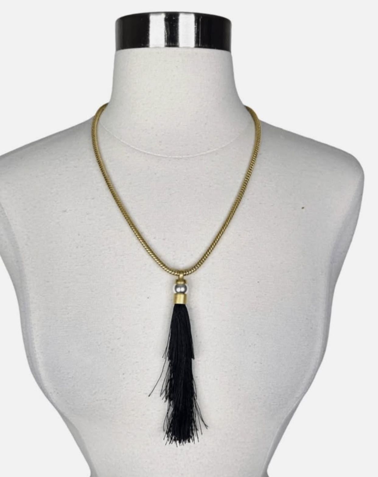 Rachel Zoe-Gracie Silk Tassel Necklace