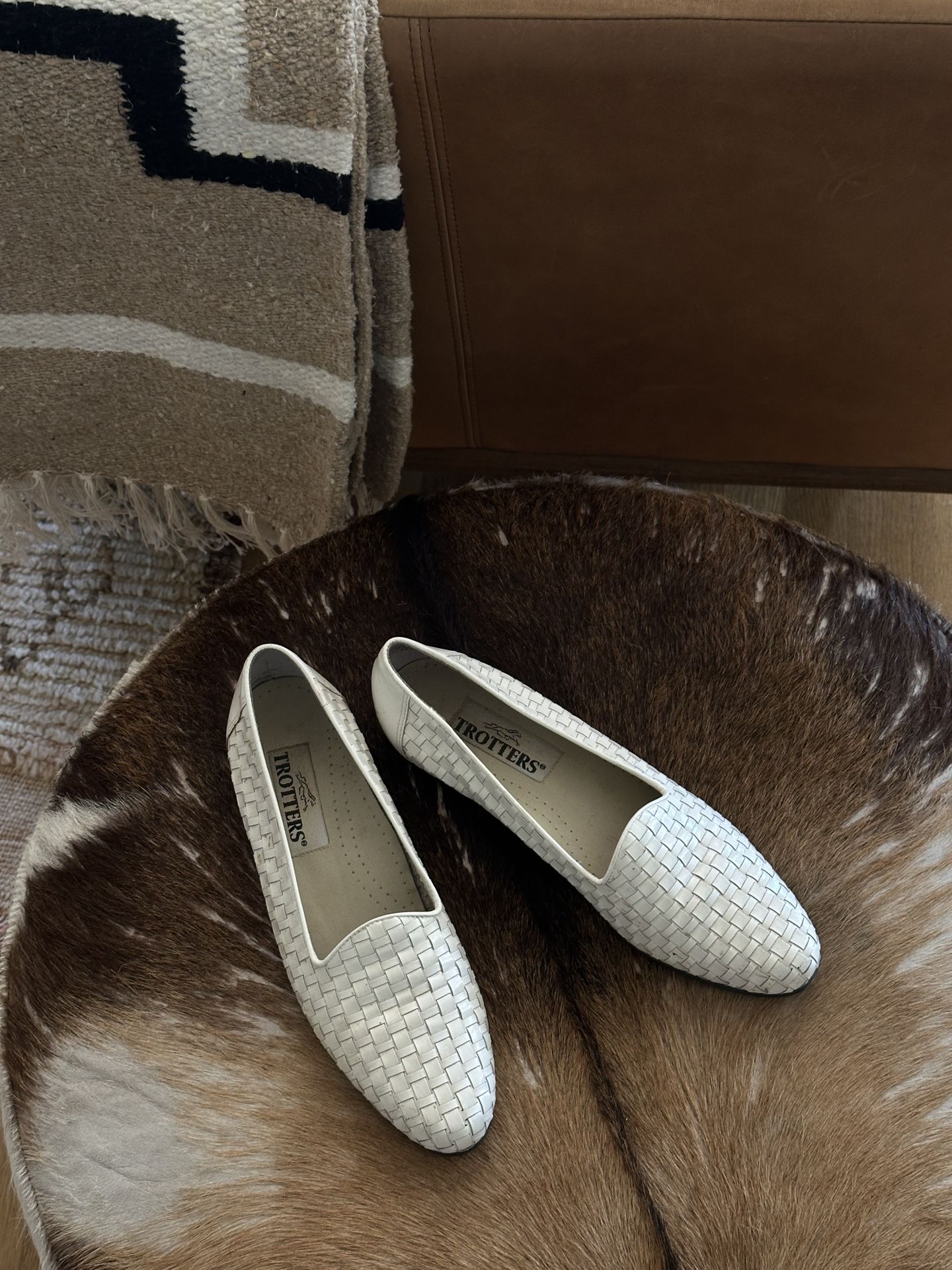 Vintage Woven Leather Flats