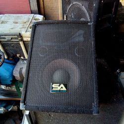 Seismic Audio SA-10M Single 2-Way Indoor Floor Monitor Speaker, 100 W RMS, Black Sound & Recording