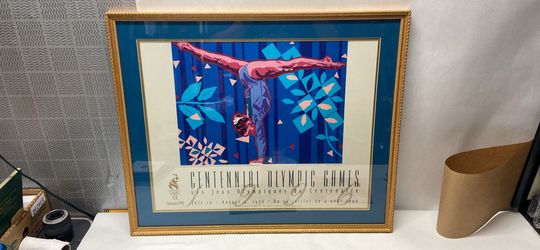 CENTENNIAL OLYMPIC GAMES HIRO YAMAGATA 23x28 W/FRAME ATLANTA 1996