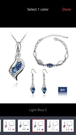 Luxury Austrian Crystal Drop Jewelry Set