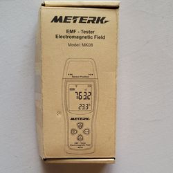 METERK EMF METER MK08 ELECTROMAGNETIC FIELD RADIATION DETECTOR TESTER