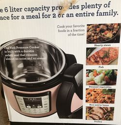 Pink Instant Pot 6 quart Pressure Cooker Crock Pot - Yedi for Sale