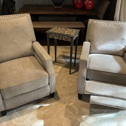 Matching Studded Recliners