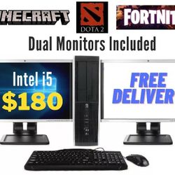 Intel i5 - HP Desktop Computer - Gaming/Workstation 