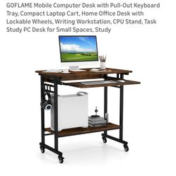 Computer Desk With Wheels 