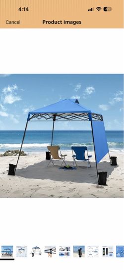 PHI VILLA 8x8ft Pop Up Canopy Tent Instant Portable Shelter
