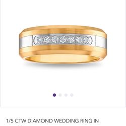 Men’s Wedding Band, 1/5 CTW 