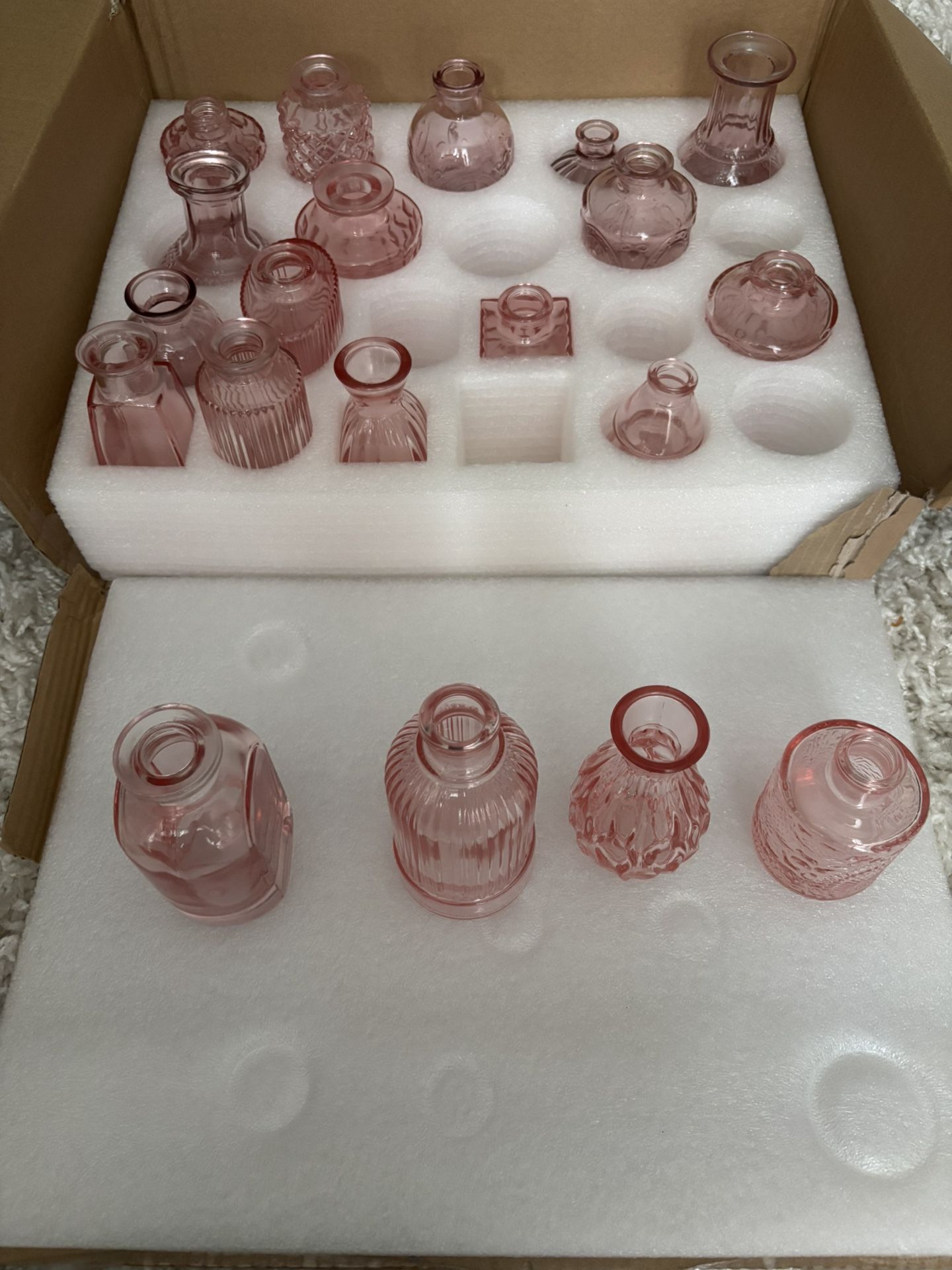 Small Pink Vases