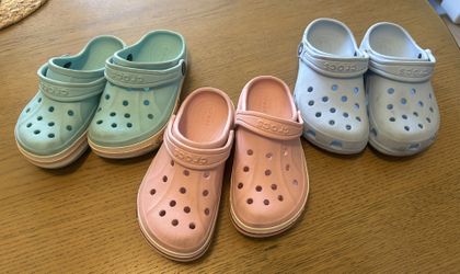 Bundle of 3 Pairs of Kids Crocs Classic Clogs