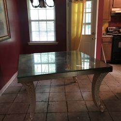 Glass Kitchen Table 