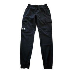 Under Armour Kids UA Pennant Woven Cargo Pants Black Youth L