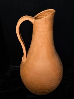 Terracotta Pottery jug resembles vessels from the Roman period 23.5"