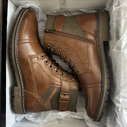 Madden Men’s Cap Toe Boots, Sz 8.5