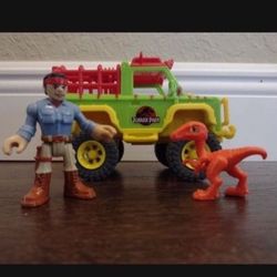 Fisher Price Imaginext Jurassic World Dr Grants 4x4 Jeep 2018